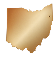 Map of Ohio with Boardman marked